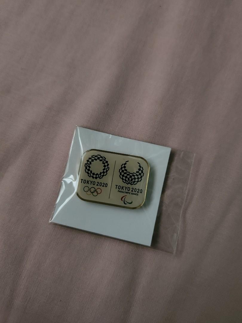 Tokyo Olympics Commemorative Pin (Category: Other Sports Equipment and Supplies) located in Angeles City. Submitted by tbstuff (Listing ID 1171285038, Image 1). Description: Tokyo Paralympics commemorative pin and Rugby World Cup linen bag.