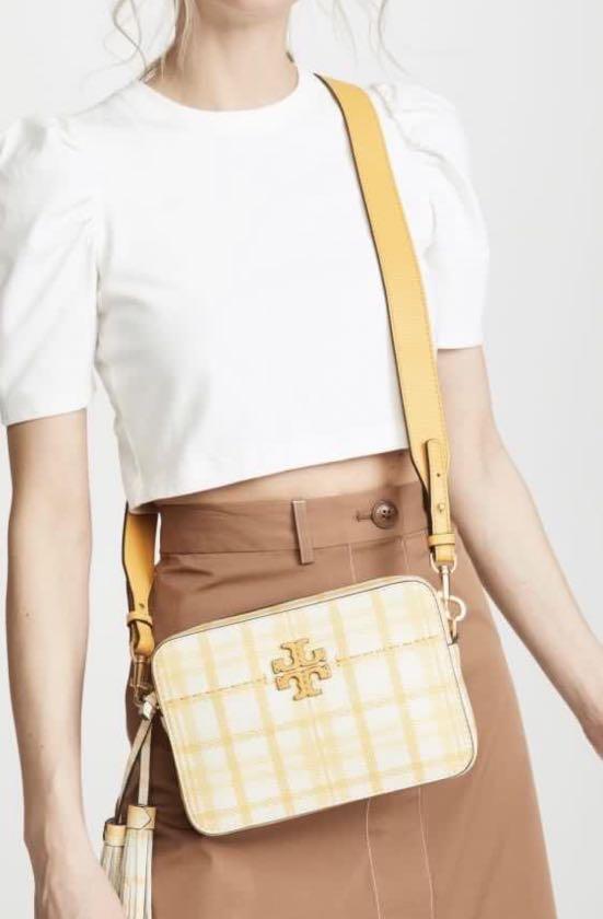 Mcgraw plaid camera top bag