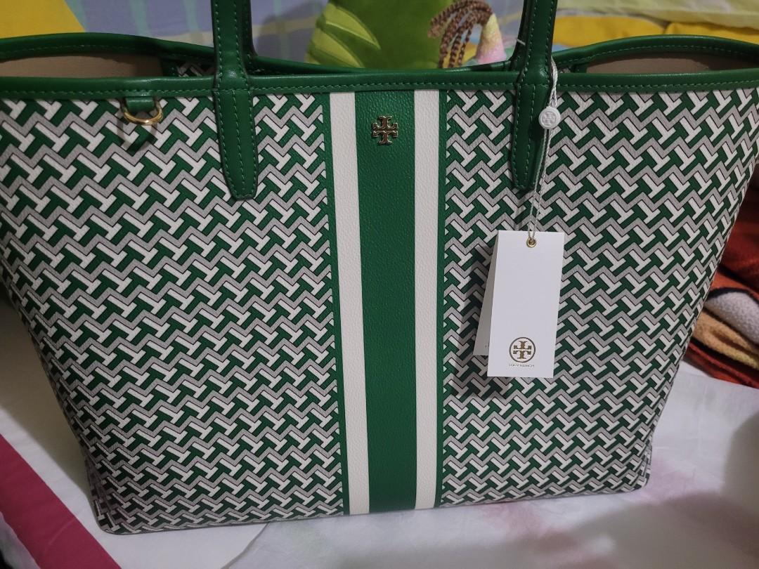 Tory burch tote green sale