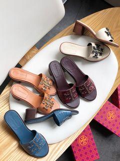 Tory Burch women's chunky-heel summer sandal outdoor heel slipper size35-41