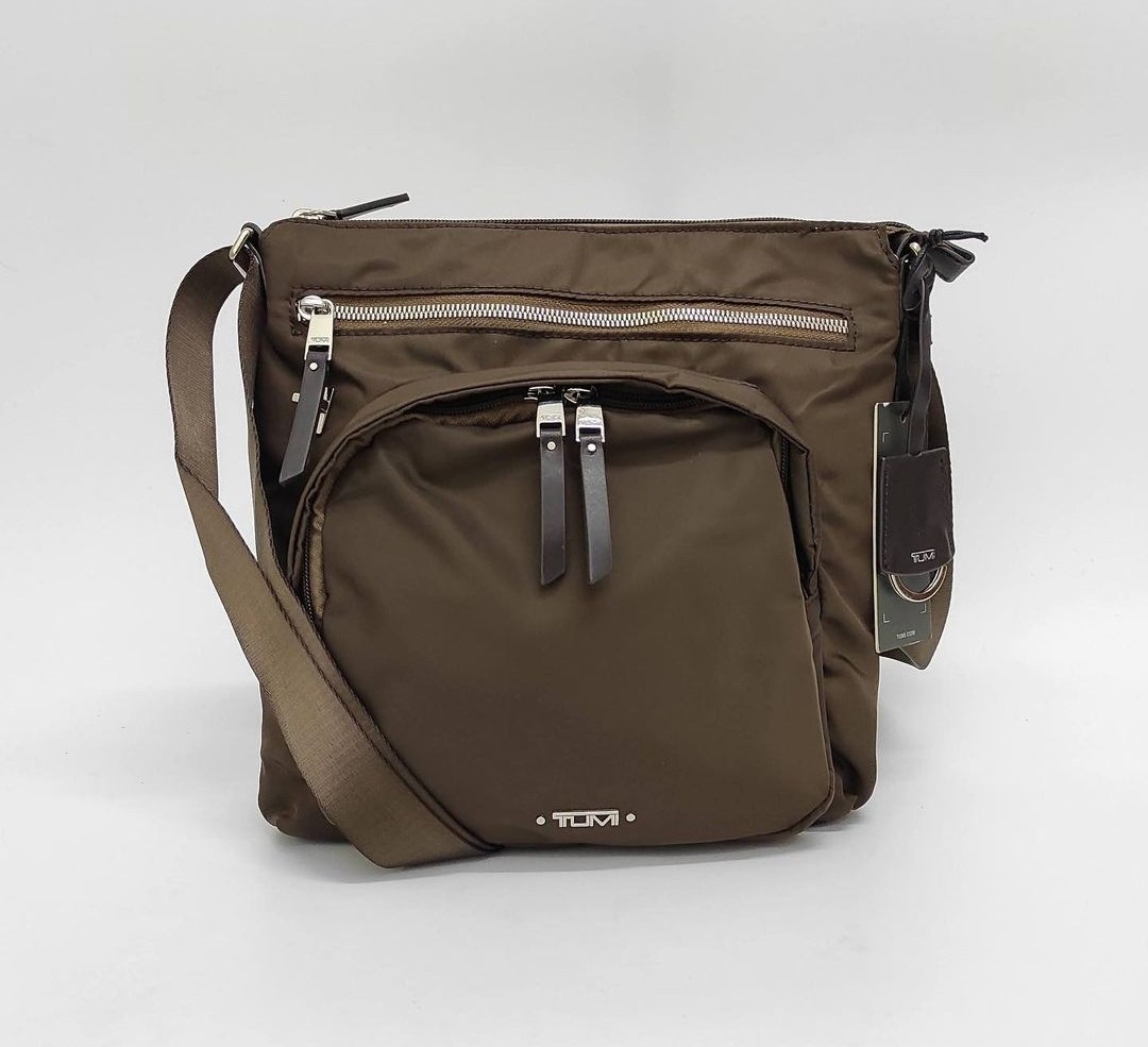 Tumi Voyageur Carmel Crossbody, Women's Fashion, Bags & Wallets, Cross