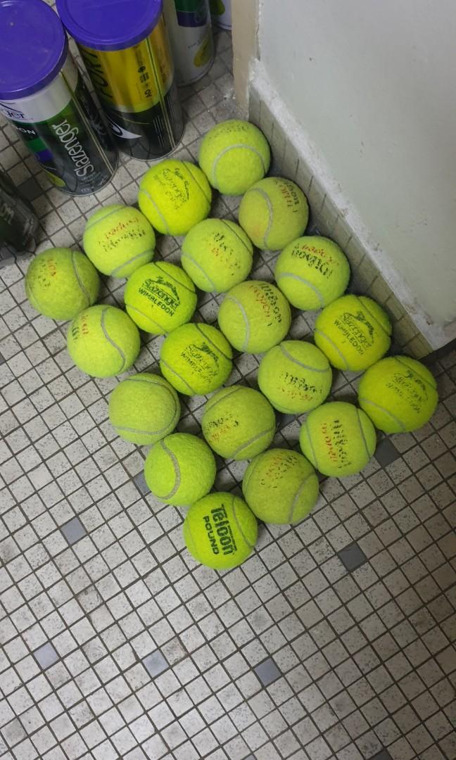 20 used tennis balls 