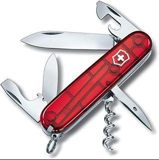 Victorinox 13603T Spartan Swiss Army Knife, Red Translucent, 91 mm
