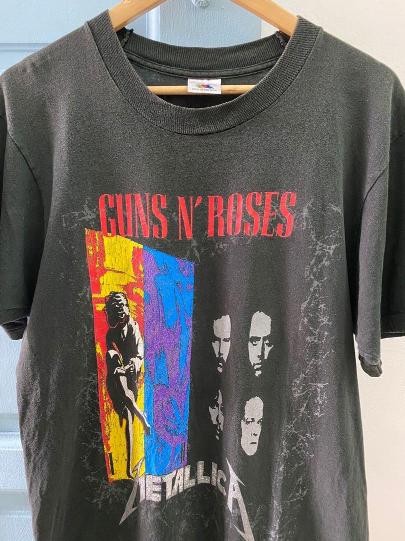 GUNS N' ROSES & METALLICA ツアーTシャツ 1992年製 - タレントグッズ
