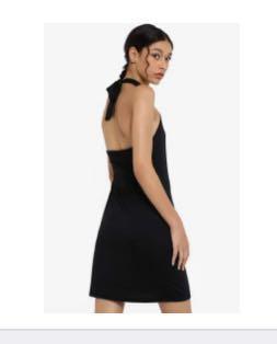 Zalora Basics Halter Neck Bodycon Dress