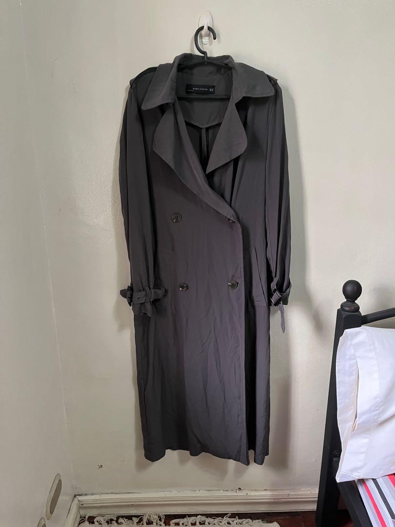 Zara Long Thin Spring Trench Coat Jacket, Women's Fashion, Coats