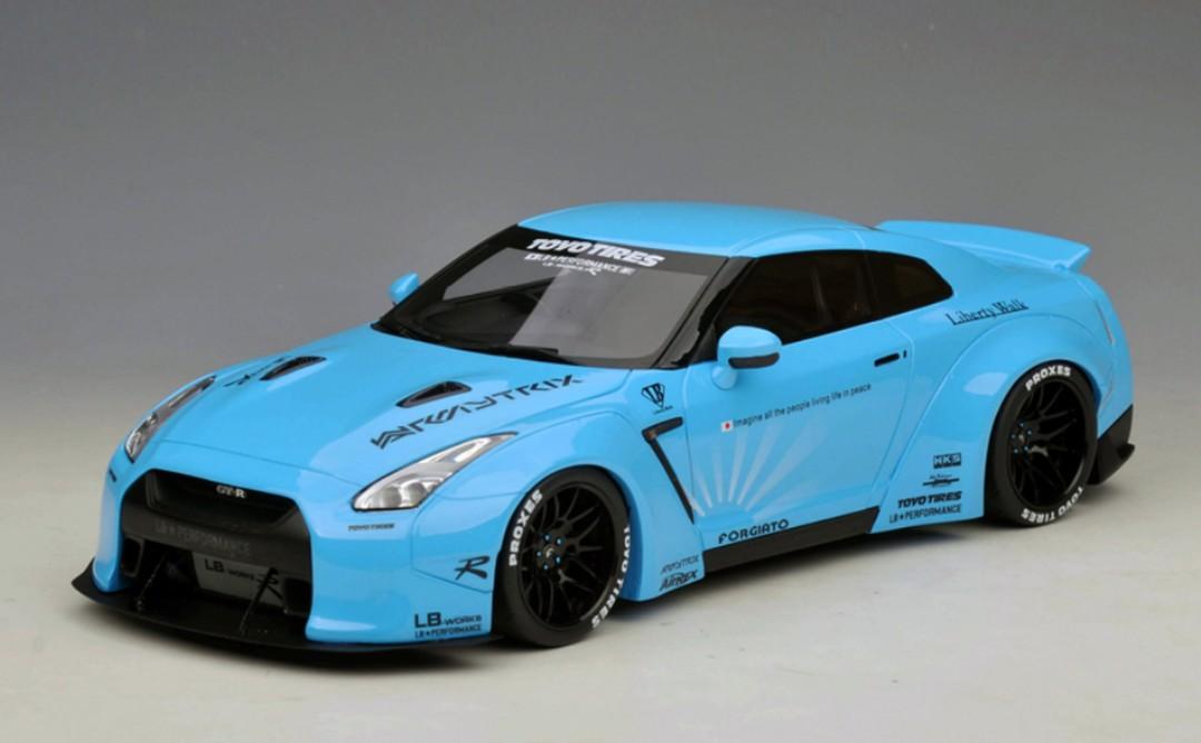 ノンキャン 未展示品 GT SPIRIT 1/18 LB WORKS M3 ベイビーブルー ミニ