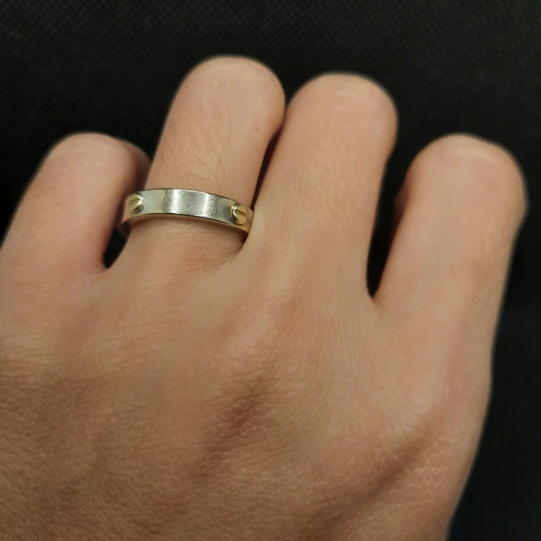 Cartier two tone ring discount