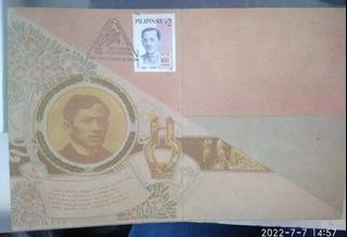 1995 December 22, Manila, FDC, fold-out card showing a nice picturesque image of the national hero Dr. Jose Rizal, scarce