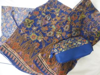 新加坡航空 航空紀念品 絲巾＋購物紙袋＋化妝包 新航 singapore airlines64200168977027110