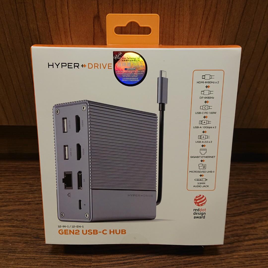 門市全新現貨‼️ HyperDrive GEN2 12-in-1 USB-C Docking Station (HD
