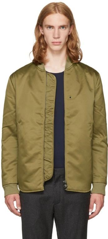 ACNE STUDIOS Nylon Matt Satin Bomber Jacket Men s Fashion Coats