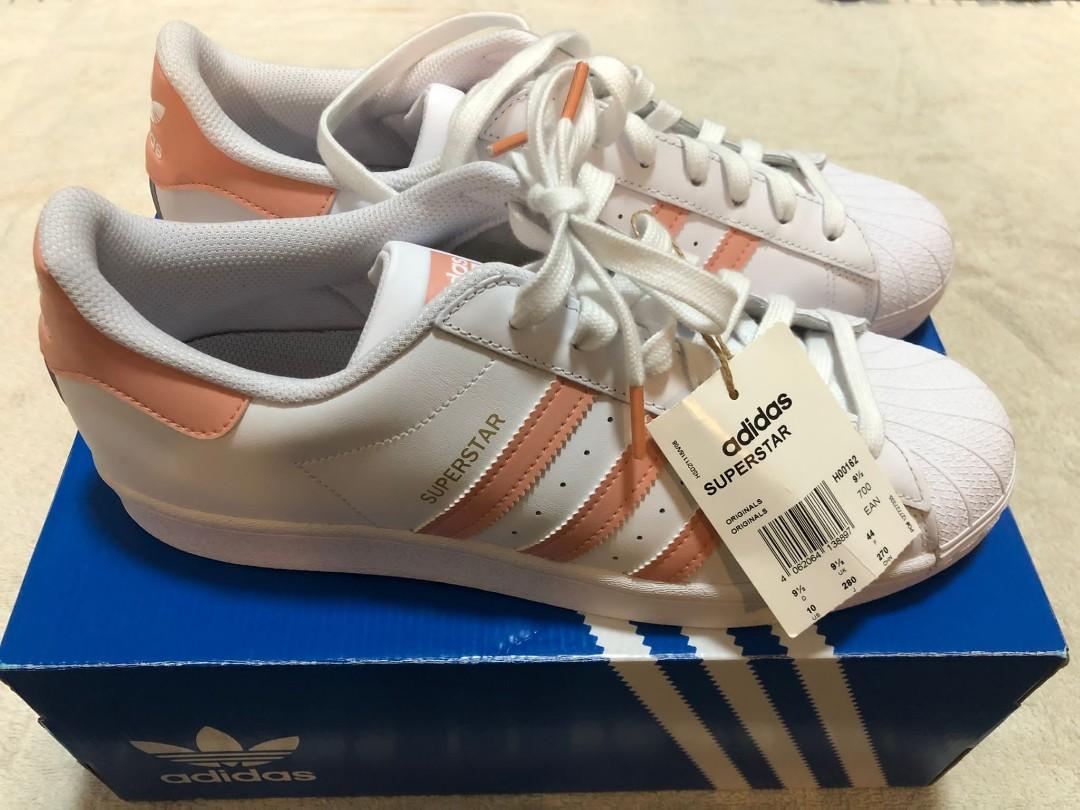 Adidas superstar peach stripe store