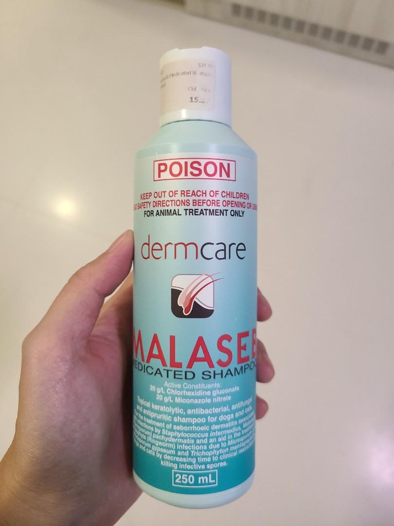 Almost New) Dermcare Malaseb Medicated Shampoo - 12/23 Expiry, Pet  Supplies, Health & Grooming On Carousell