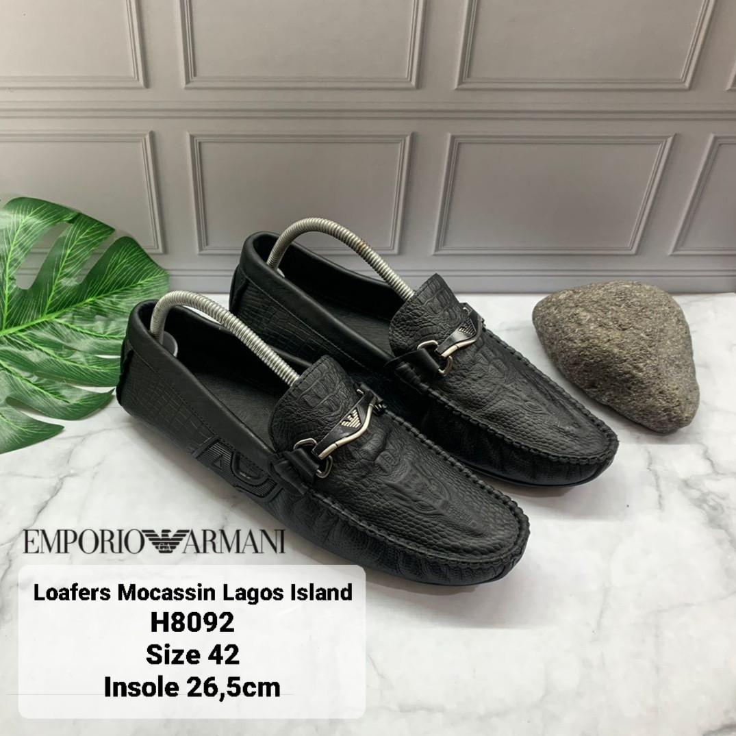 mens loafers armani