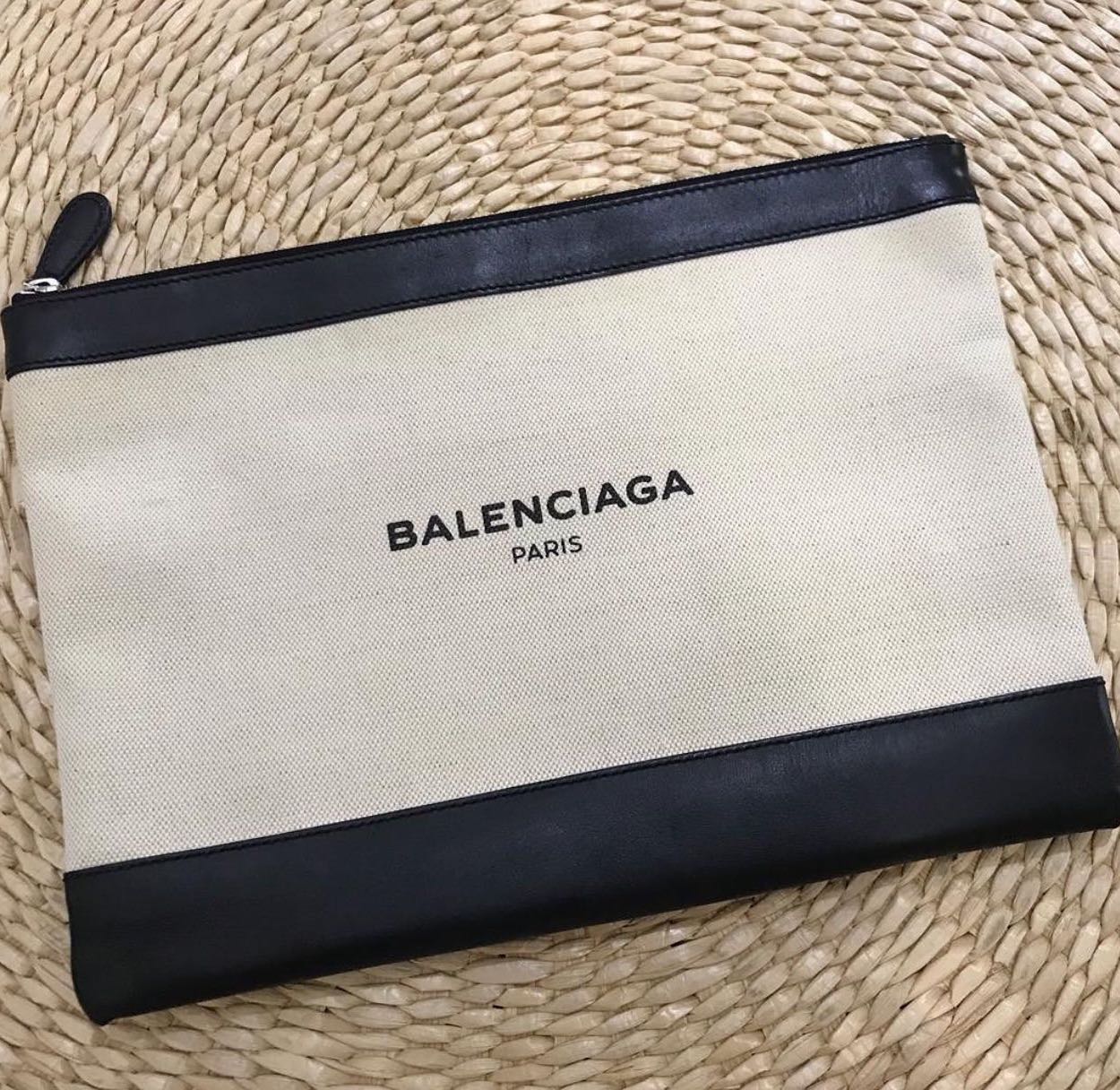 balenciaga canvas pouch