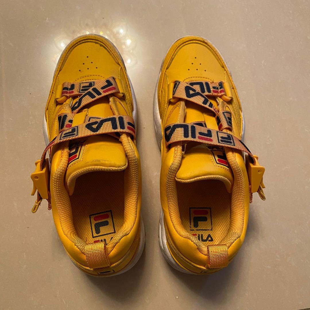 Outfits with yellow filas store