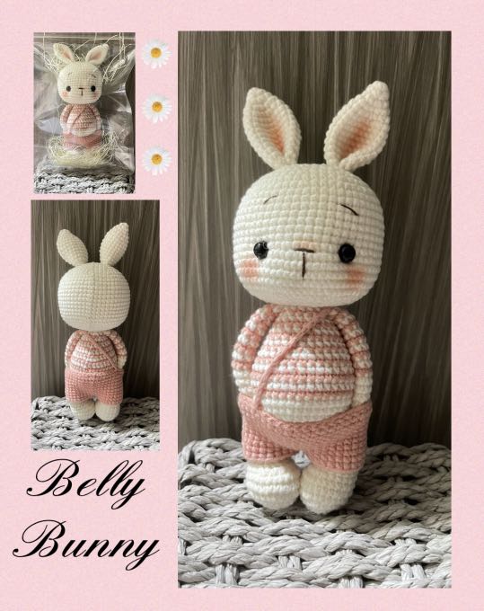 Belly Bunny, Hobbies & Toys, Stationery & Craft, Handmade Craft on Carousell