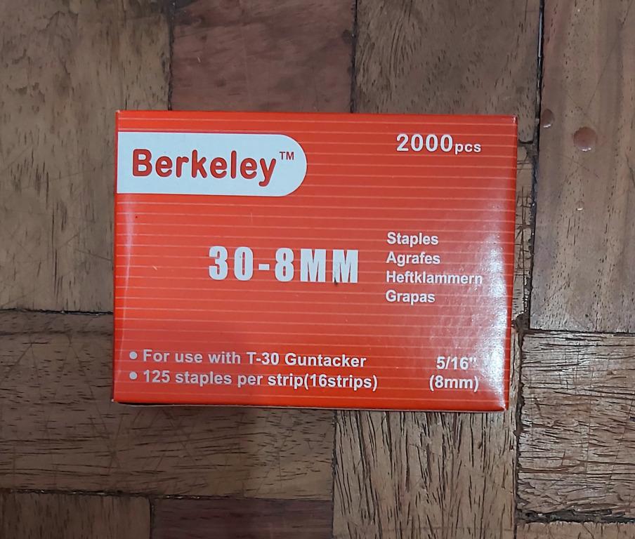 Berkeley T30 8mm 5/16" Gun Tacker Staple Wire 2000pcs, Hobbies & Toys