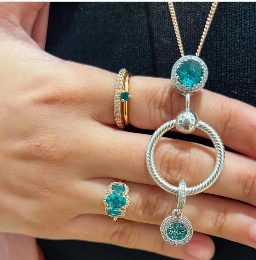 Pandora green on sale solitaire ring