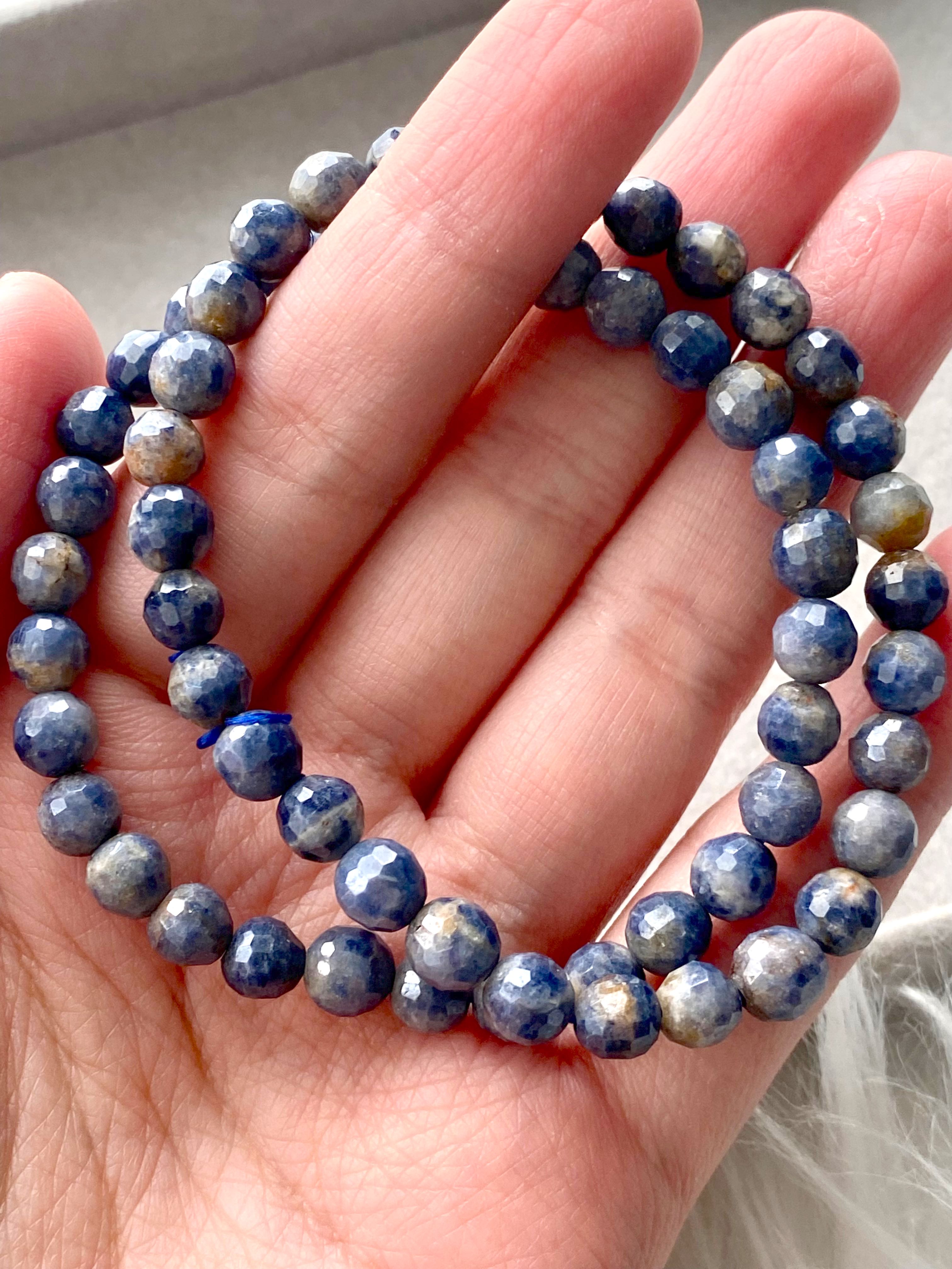 Blue sapphire crystal bracelet deals