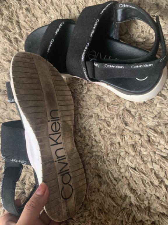 Calvin Klein Uno flat sandal Women s Fashion Footwear Flats Sandals on Carousell