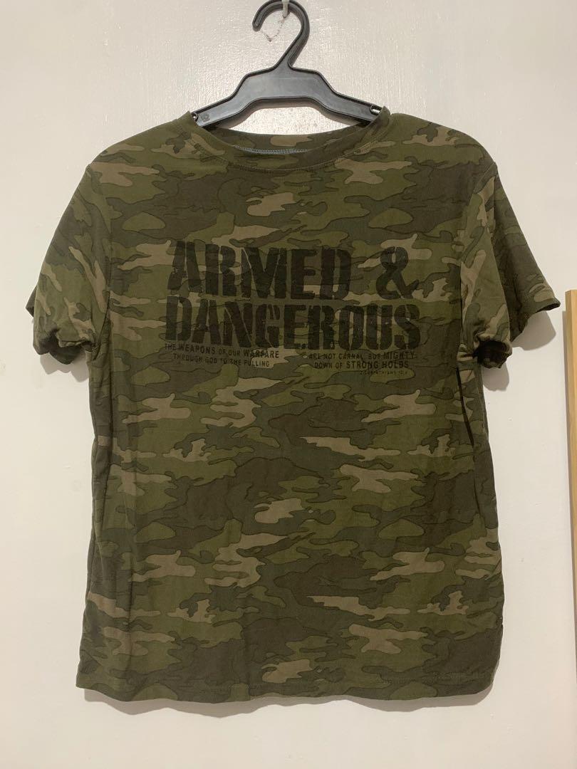 Camouflage shirt (Category: Shirts) located in Quezon City. Submitted by declutteringsalebyshai (Listing ID 1171485364, Image 1). Description: colors in photo may change due to camera settings, please see zoomed photo for real colors. no return no exchange. please note that what you are buying is a pre-loved item..