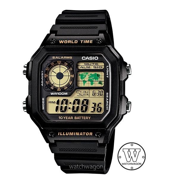 Casio ae1200 gold clearance