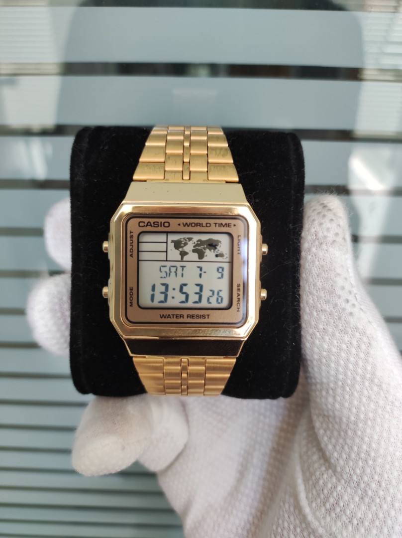 Casio a500wga cheap gold