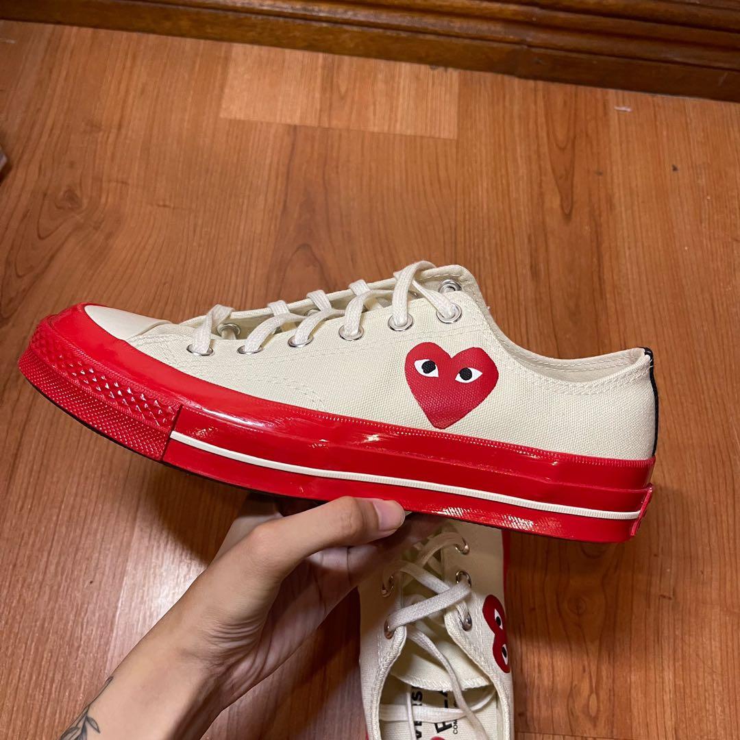 CDG Converse Chuck 70 Red Midsole, Men's Fashion, Footwear, Sneakers on  Carousell