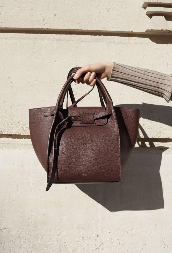 Celine big bag burgundy hotsell