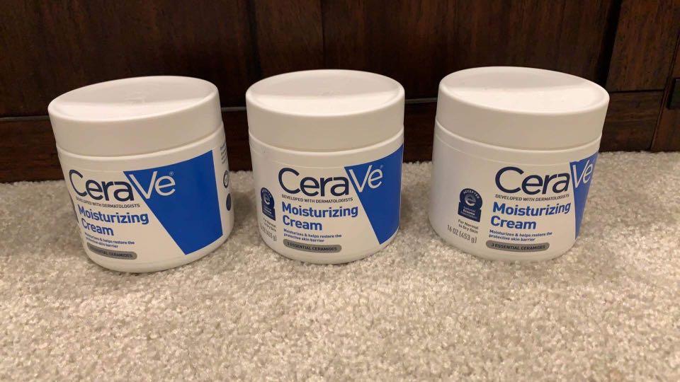 CeraVe Moisturizing Cream jar, Beauty & Personal Care, Face, Face Care