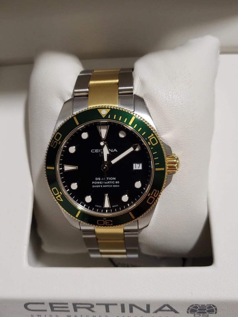 Certina green diver new arrivals