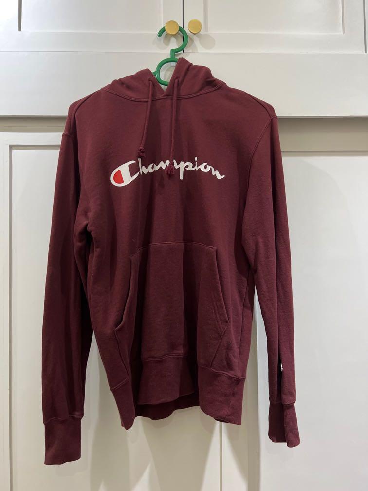 CHAMPION Maroon Hoodie, Women's Fashion 