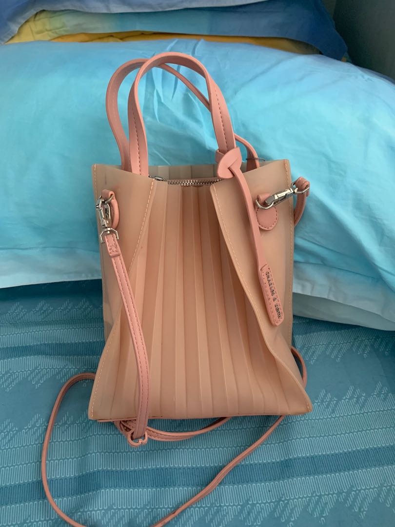 Charles and Keith Pink Jelly Bag, Women's Fashion, Bags & Wallets