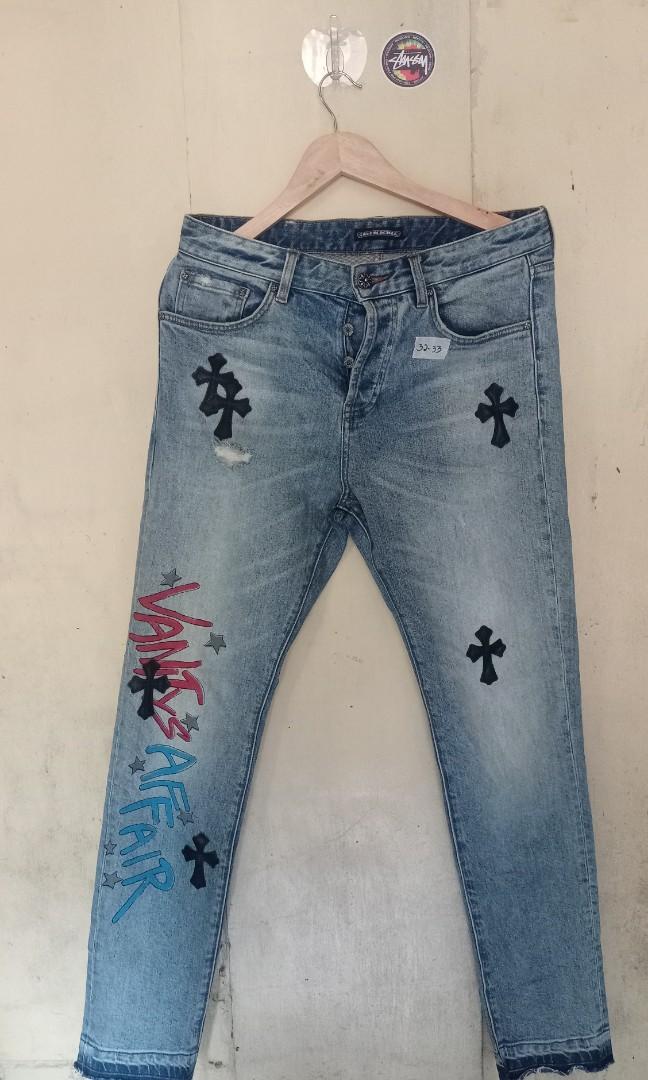 CHROME HEARTS X LEVIS PANTS, Men's Fashion, Bottoms, Jeans on Carousell