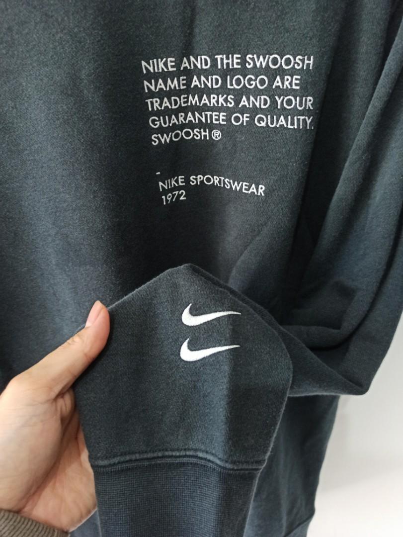 Crewneck nike double swoosh, Fesyen 