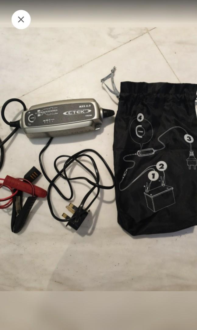 CTEK MXS 5.0 Battery charger for 12v lead acid batteries, Motorcycles