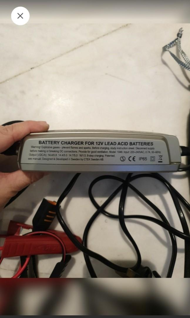 CTEK MXS 5.0 Battery charger for 12v lead acid batteries, Motorcycles
