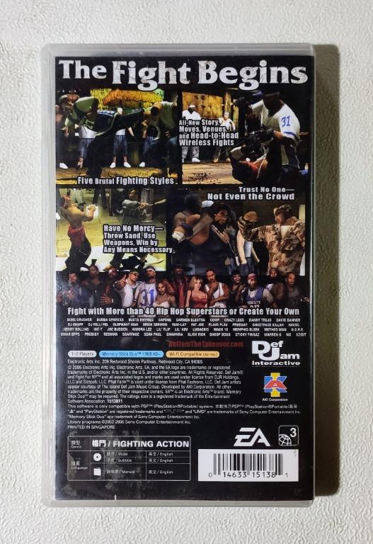 Def Jam Fight For NY Takeover PSP $150 Gamehogs 11am-7pm for Sale