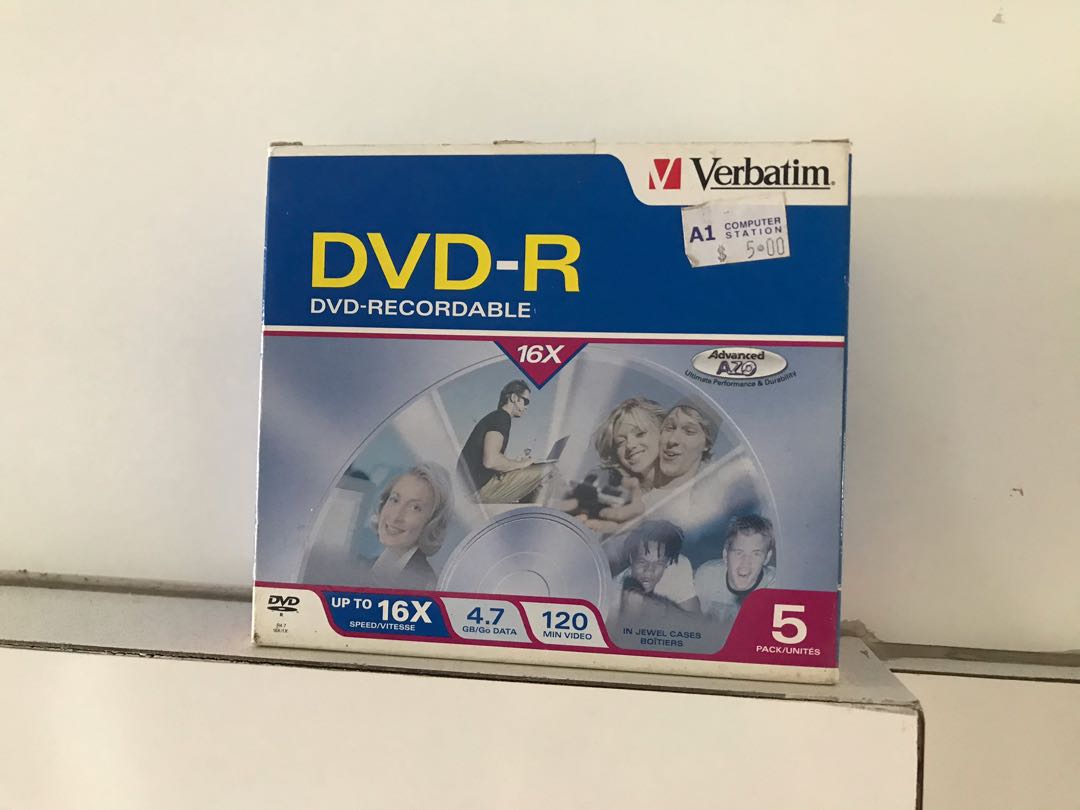 DVD-R 5 pc, Computers & Tech, Parts & Accessories, Other Accessories on ...