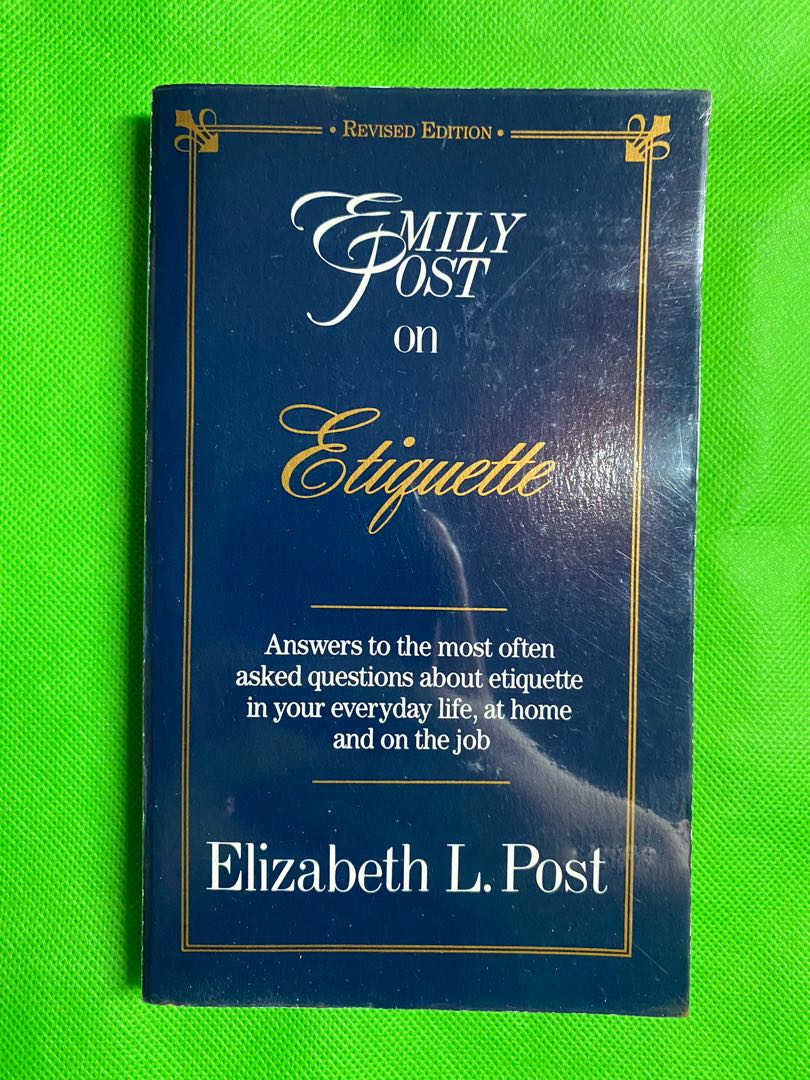 EMILY POST ON ETIQUETTE, Hobbies & Toys, Books & Magazines, Fiction