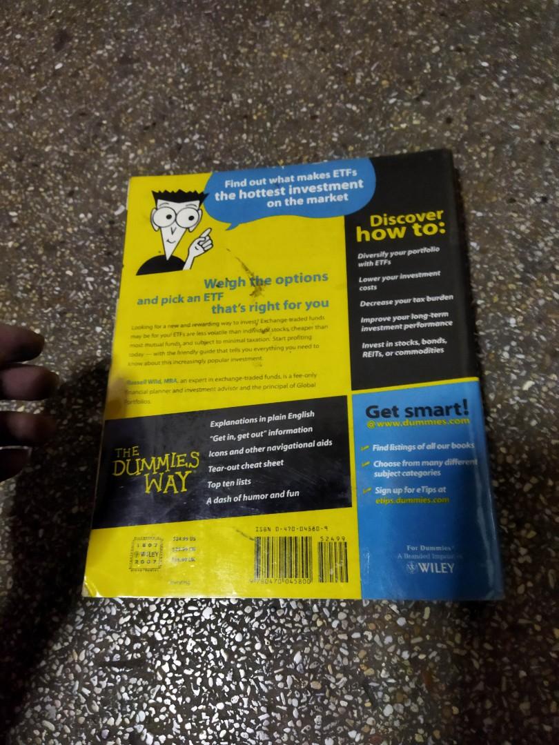 ETFs for Dummies (Category: Textbooks) located in Manila. Submitted by kenkenchi (Listing ID 1171577672, Image 2). Description: etfs for dummies.