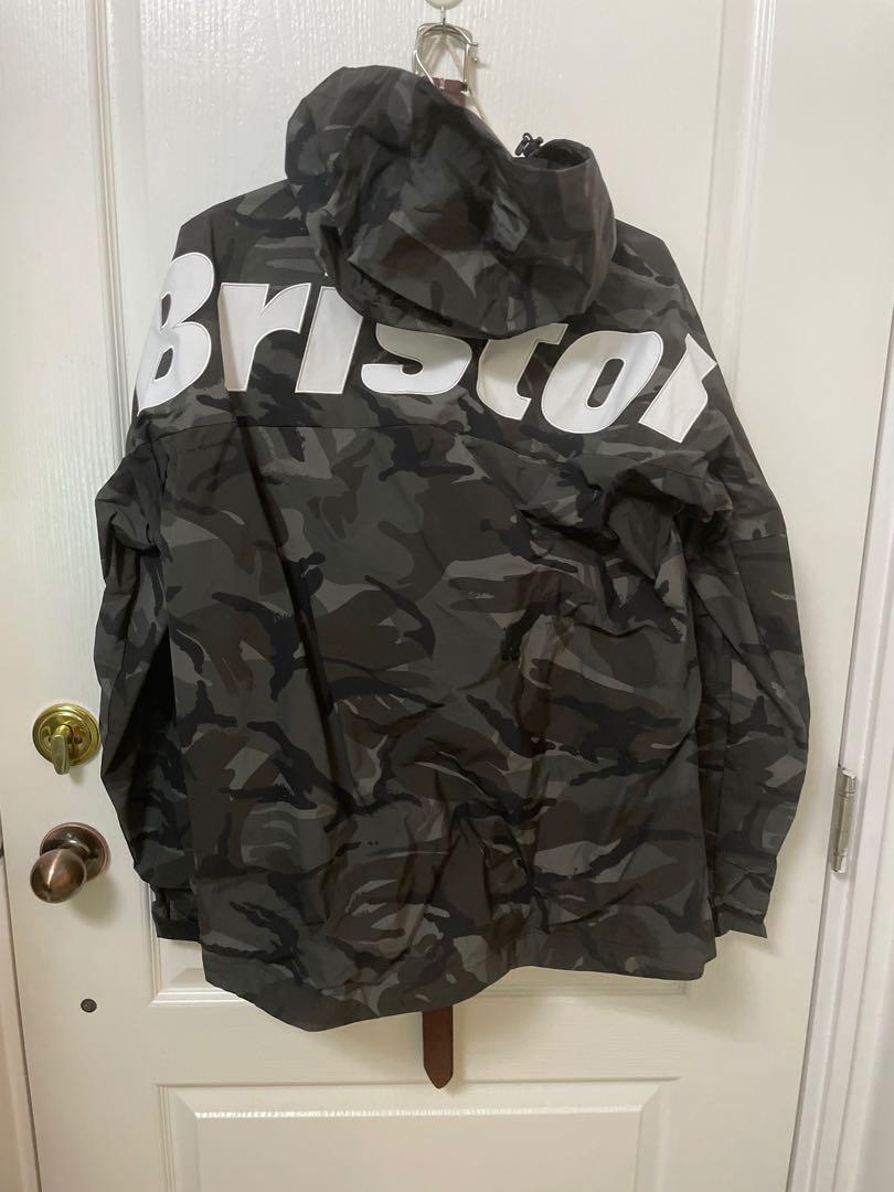 Ss22 Fc real Bristol fcrb big logo practice jacket black como, 男