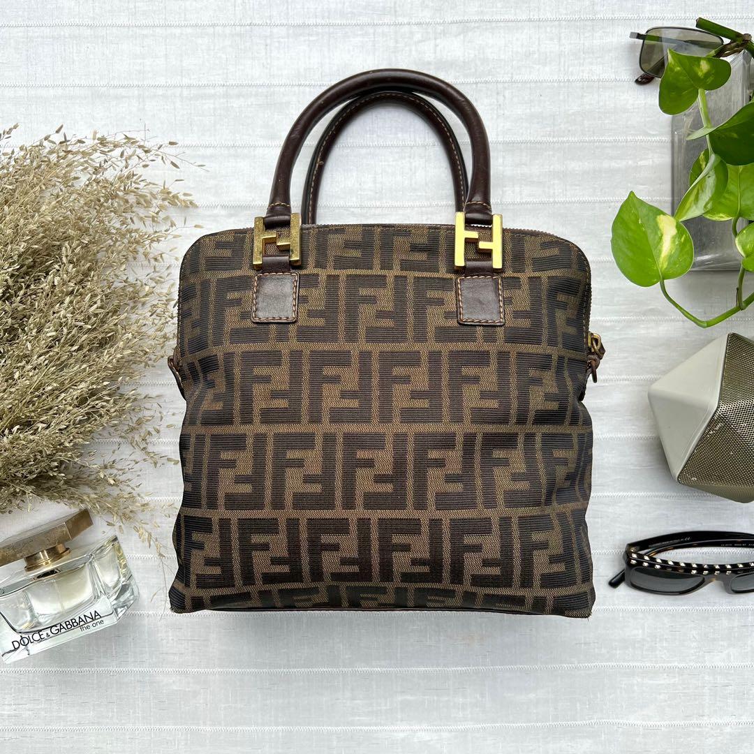 Fendi Zucca Pochette, Luxury, Bags & Wallets on Carousell