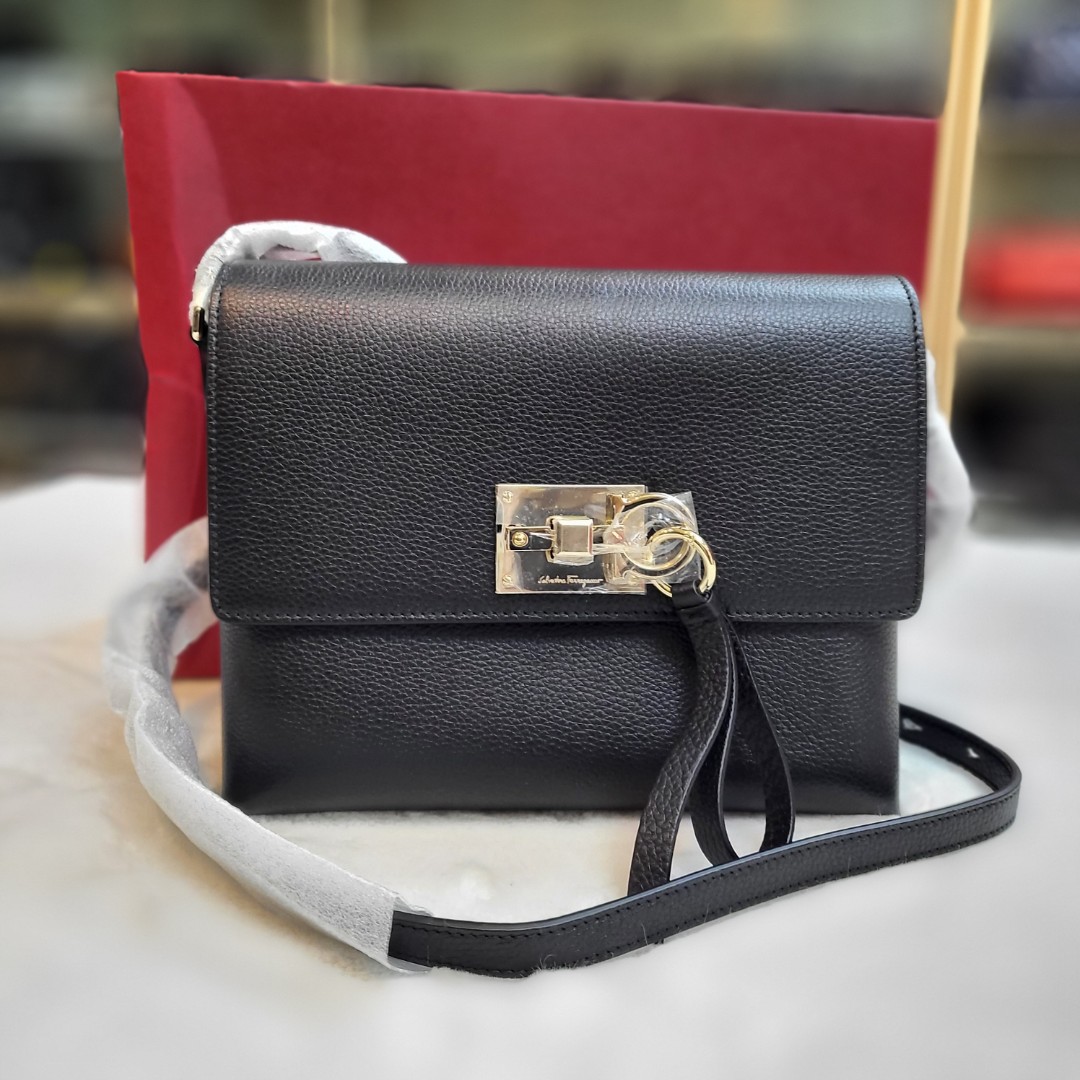 Ferragamo flap studio sale bag