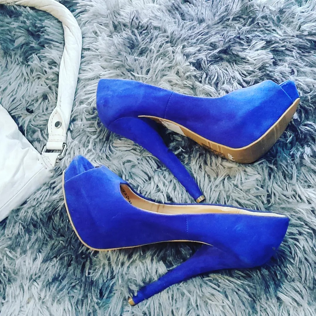 Forever 21 blue heels shop