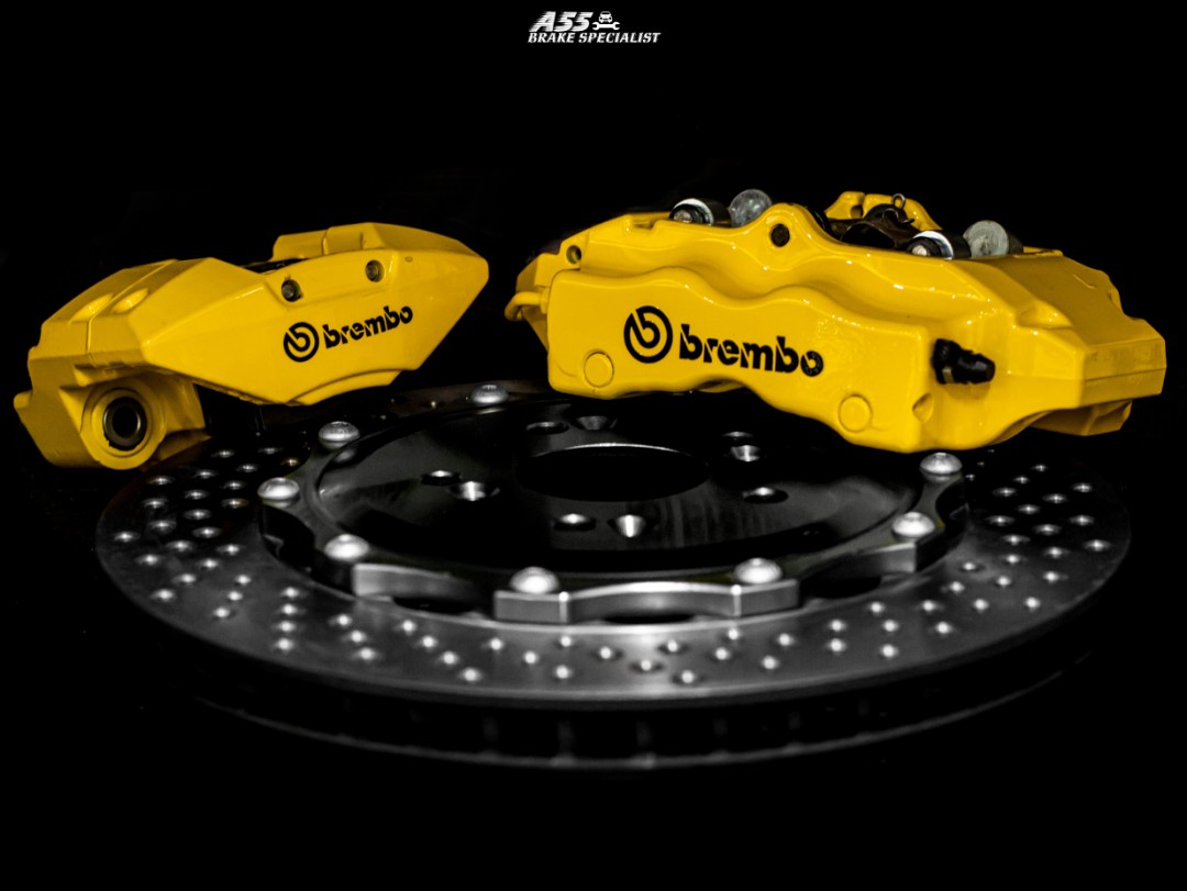 Brembo 18z E Brake 4 Pot Rear Upgrade Caliper Brake Kit For