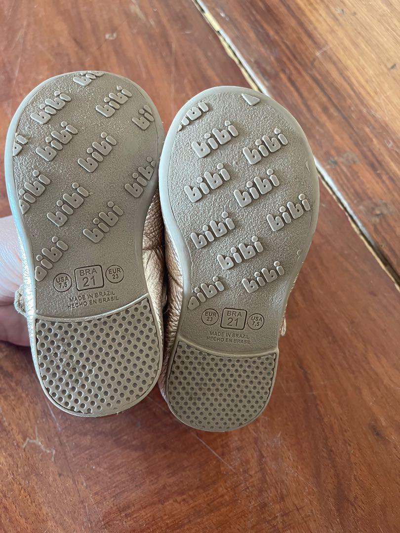 Gold Shoes Bibi (Category: Babies & Kids Fashion) located in Mandaluyong City. Submitted by absoluteight (Listing ID 1171439733, Image 3). Description: Bibi Gold shoes. Detachable strap Size 23.