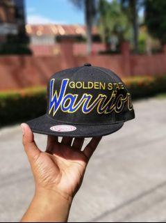 GSW Warriors script Mitchell & Ness